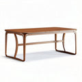 Tavolo da pranzo in legno di rovere con dimensioni 150 x 75 x 75 cm